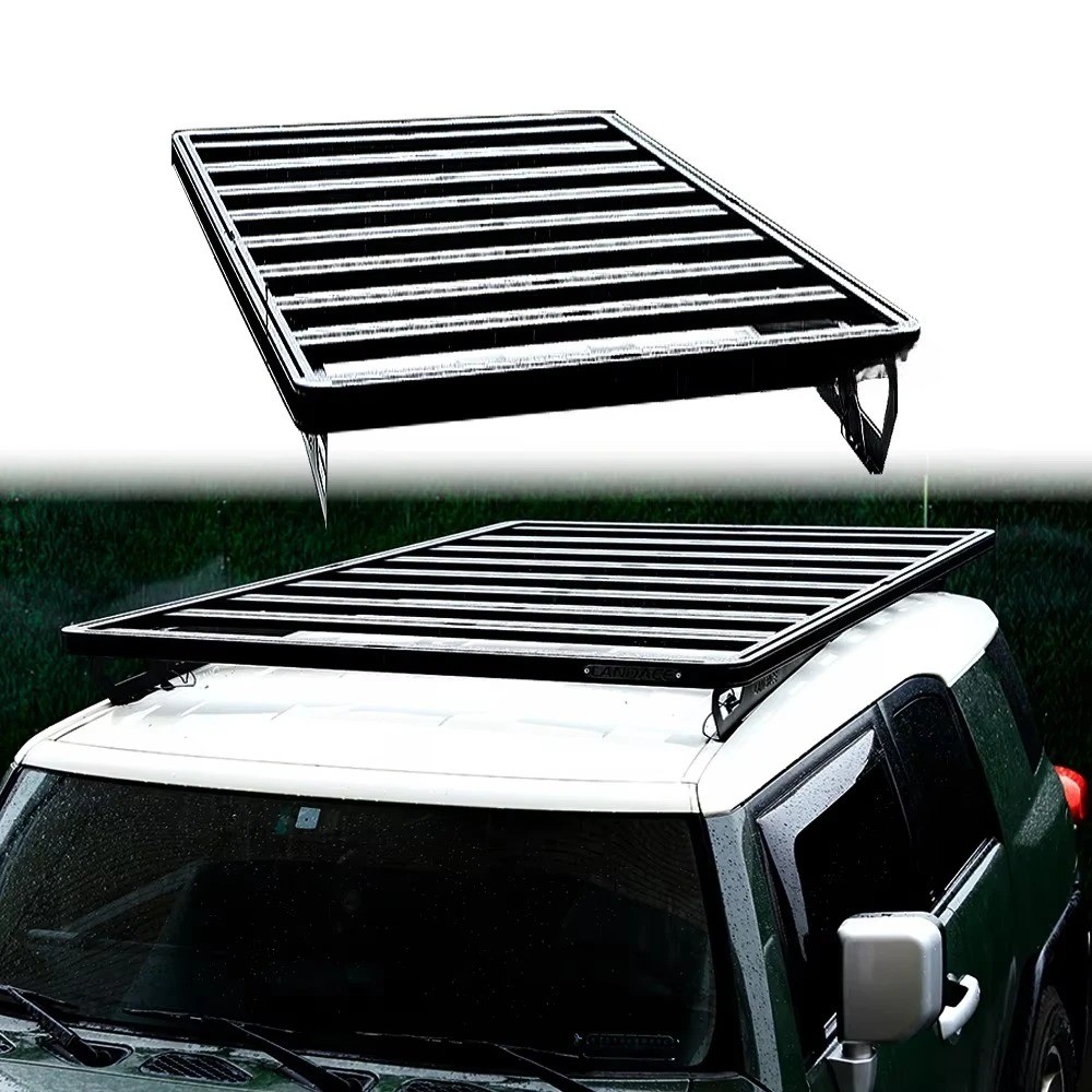 High-Strength Aluminum Roof Rack Lightweight Cargo Platform for Off-Road Trips Camping Gear for  Land Cruiser 76 Series